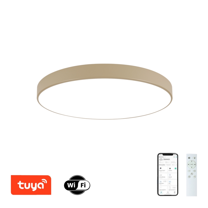 Brilagi - Plafoniera LED dimmerabile POOL SMART LED/100W/230V 3000-6000K 80 cm beige Wi-Fi Tuya + telecomando