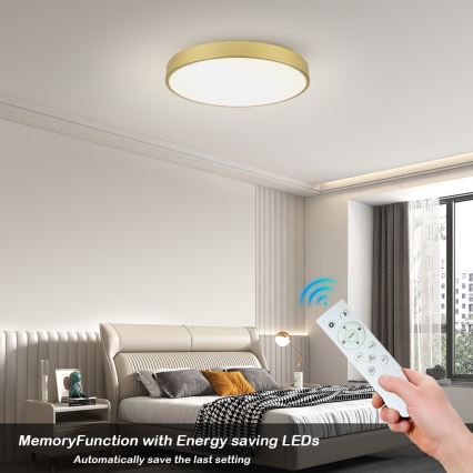 Brilagi - Plafoniera LED dimmerabile POOL SMART LED/100W/230V 3000-6000K 80 cm dorata Wi‑Fi Tuya + telecomando