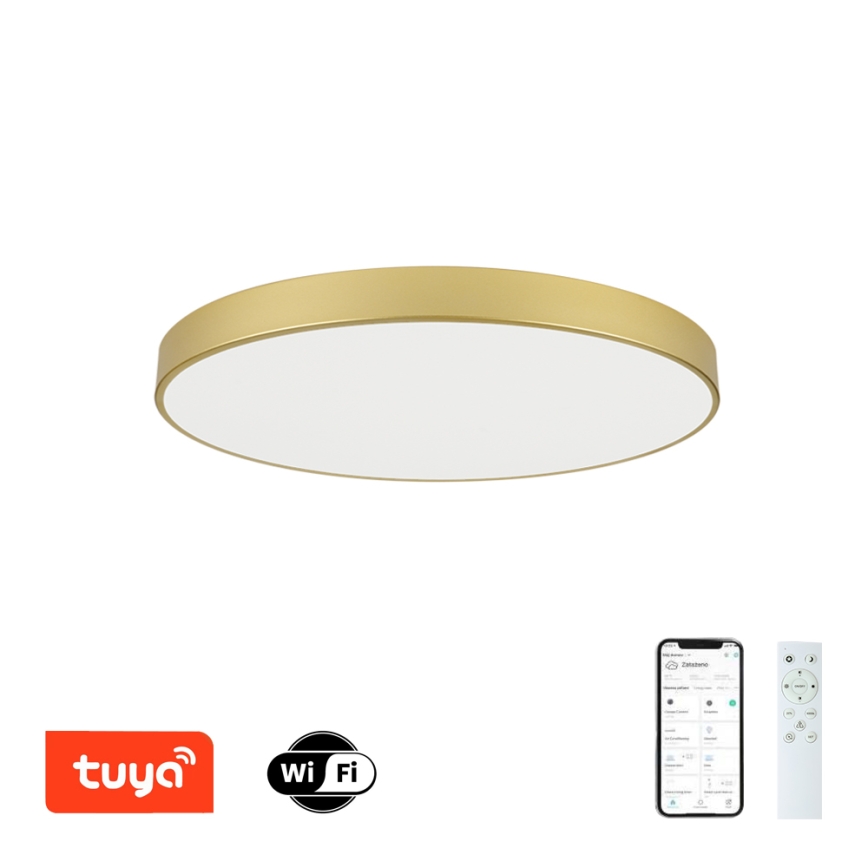 Brilagi - Plafoniera LED dimmerabile POOL SMART LED/100W/230V 3000-6000K 80 cm dorata Wi‑Fi Tuya + telecomando