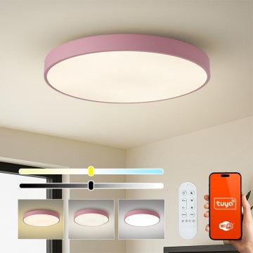 Brilagi - Lampada LED dimmerabile POOL SMART LED/100W/230V Ø 80 cm Wi-Fi Tuya + telecomando rosa