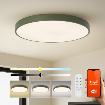 Brilagi - Lampada LED dimmerabile POOL SMART LED/128W/230V Ø 100 cm 3000–6000K Wi‑Fi Tuya + telecomando verde