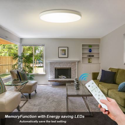 Brilagi - Plafoniera LED dimmerabile POOL SMART LED/128W/230V 3000-6000K Ø 100 cm Wi-Fi Tuya bianco + telecomando