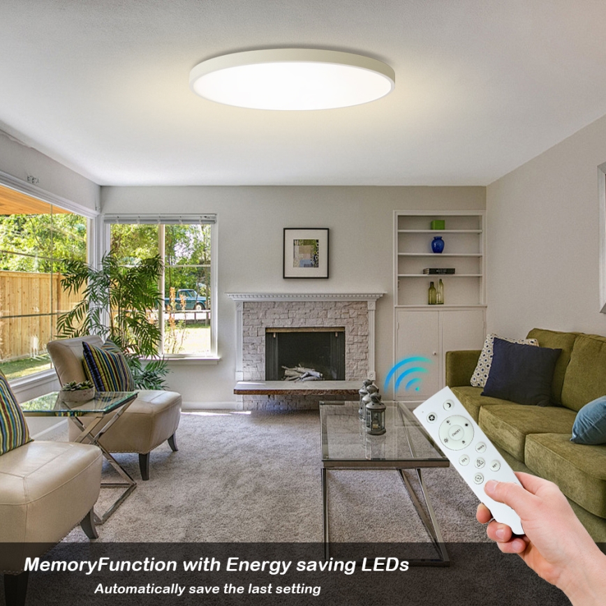 Brilagi - Plafoniera LED dimmerabile POOL SMART LED/128W/230V 3000-6000K Ø 100 cm Wi-Fi Tuya bianco + telecomando