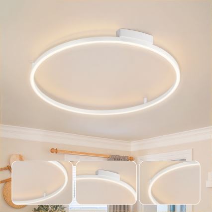 Brilagi - Plafoniera LED dimmerabile PORTOFINO LED/60W/230V 3000-6000K Ø 80 cm bianca + telecomando