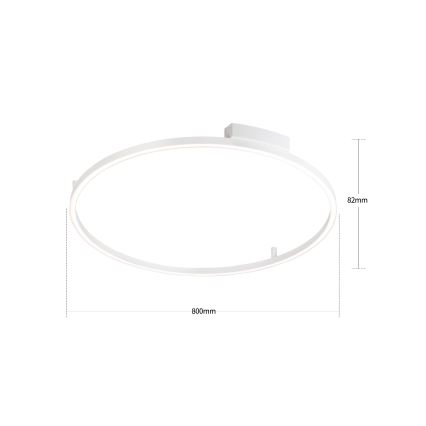 Brilagi - Plafoniera LED dimmerabile PORTOFINO LED/60W/230V 3000-6000K Ø 80 cm bianca + telecomando