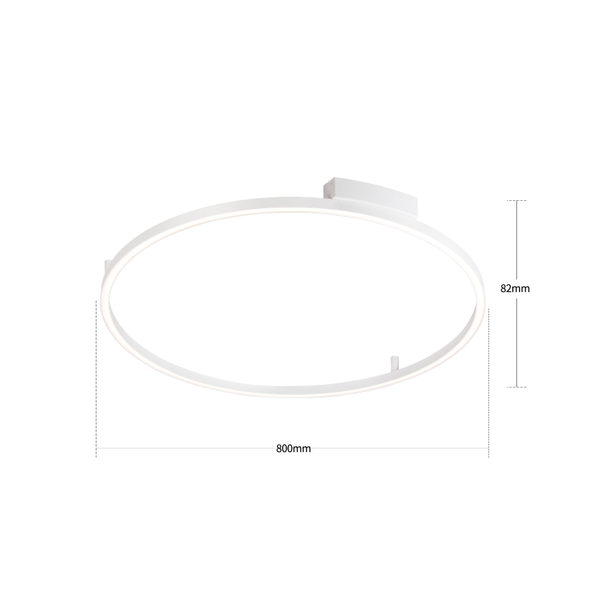 Brilagi - Plafoniera LED dimmerabile PORTOFINO LED/60W/230V 3000-6000K Ø 80 cm bianca + telecomando