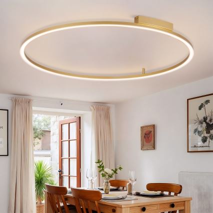 Brilagi - Plafoniera dimmerabile a LED PORTOFINO LED/85W/230V 3000-6000K Ø 120 cm dorata + telecomando