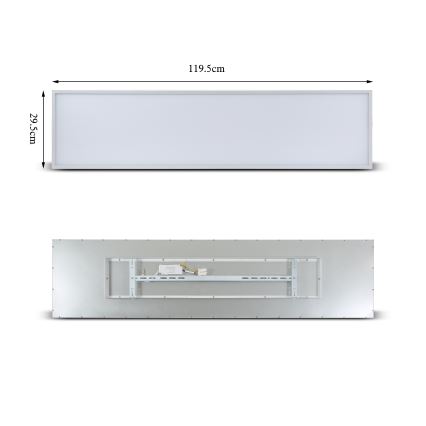 Brilagi - Plafoniera dimmerabile a LED SLIMFRAME LED/58W/230V 120x30 cm 3000-6000K bianco + telecomando