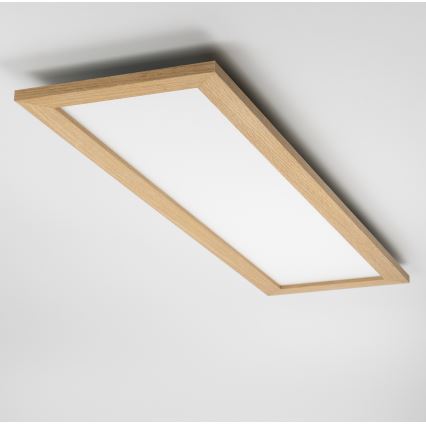 Brilagi - Plafoniera dimmerabile a LED SLIMFRAME WOOD LED/58W/230V 124x34 cm 3000-6000K marrone + telecomando