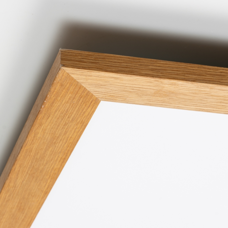 Brilagi - Plafoniera dimmerabile a LED SLIMFRAME WOOD LED/58W/230V 64x64 cm 3000-6000K marrone + telecomando