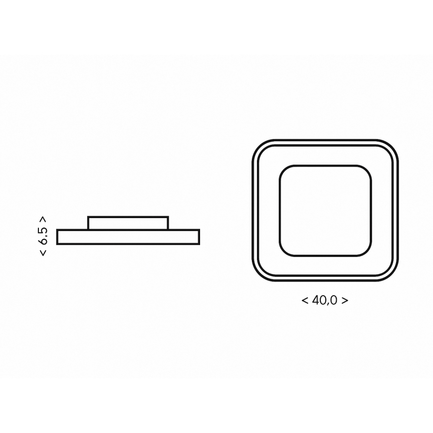 Brilagi - Plafoniera LED dimmerabile TRIVARO LED/88W/230V 3000-6000K 40x40 cm + telecomando