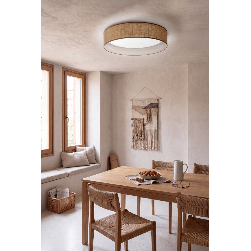 Brilagi - Plafoniera a LED dimmerabile VELVET SMARTIX STARS LED/36W/230V 3000–6000K Ø 55 cm beige Wi‑Fi Tuya Beacon + telecomando