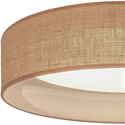 Brilagi - Plafoniera a LED dimmerabile VELVET SMARTIX STARS LED/36W/230V 3000–6000K Ø 55 cm beige Wi‑Fi Tuya Beacon + telecomando