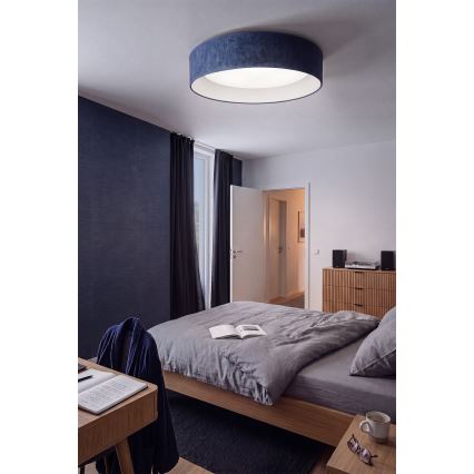 Brilagi - Plafoniera dimmerabile LED VELVET SMARTIX LED/24W/230V 3000-6000K Ø 45 cm blu Wi‑Fi Tuya Beacon + telecomando