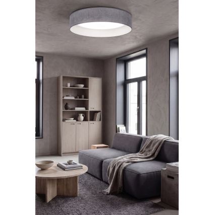Brilagi - Plafoniera LED dimmerabile VELVET SMARTIX LED/24W/230V 3000–6000K Ø 45 cm grigio Wi‑Fi Tuya Beacon + telecomando