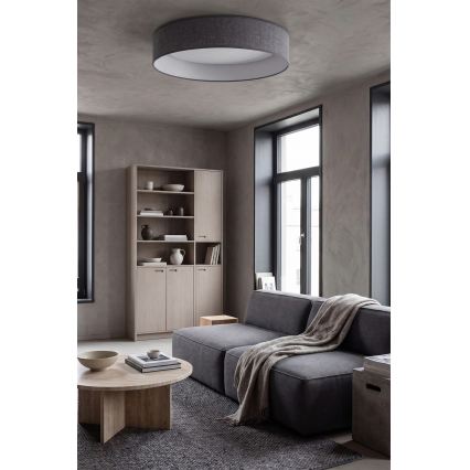 Brilagi - Plafoniera LED dimmerabile VELVET SMARTIX LED/24W/230V 3000–6000K Ø 45 cm grigio Wi‑Fi Tuya Beacon + telecomando