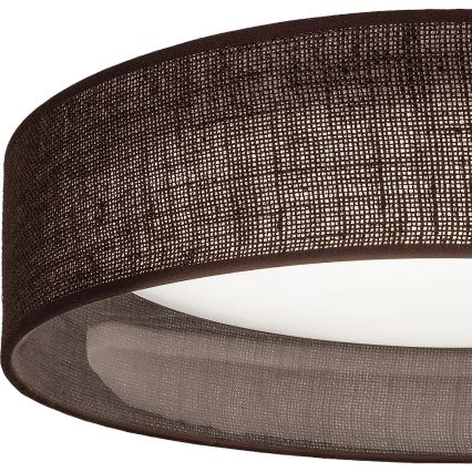 Brilagi - Plafoniera dimmerabile LED VELVET SMARTIX LED/24W/230V 3000-6000K Ø 45 cm marrone Wi-Fi Tuya Beacon + telecomando