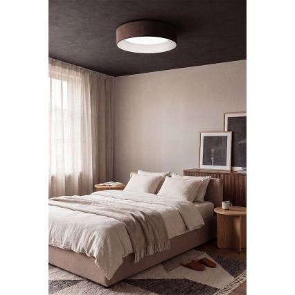 Brilagi - Plafoniera LED dimmerabile VELVET SMART VARI LED/36W/230V 3000-6500K Ø 55 cm marrone + telecomando