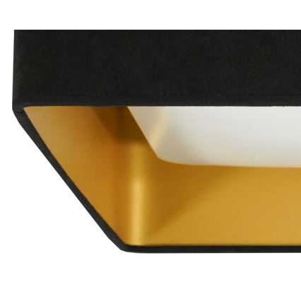 Brilagi - Plafoniera LED dimmerabile VELVET SQUARE LED/24W/230V 43x43 cm 3000/4000/6500K + telecomando nero