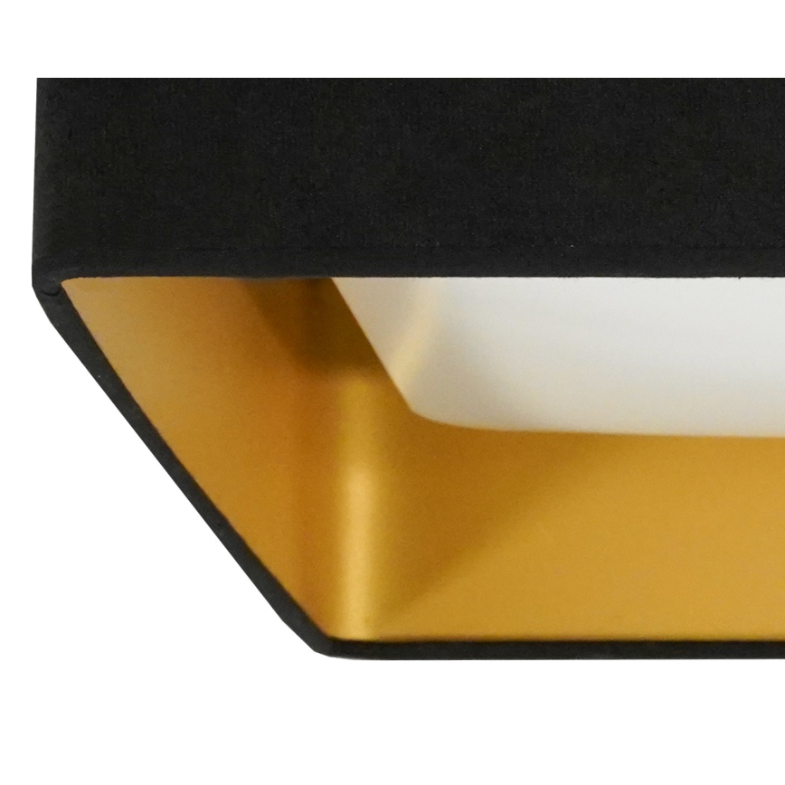 Brilagi - Plafoniera LED dimmerabile VELVET SQUARE LED/24W/230V 43x43 cm 3000/4000/6500K + telecomando nero