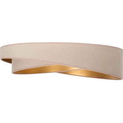 BRILAGI - Plafoniera LED dimmerabile VELVET TWIST LED/36W/230V 3000-6000K Ø 65 cm Wi-Fi Tuya Beacon beige/oro + telecomando