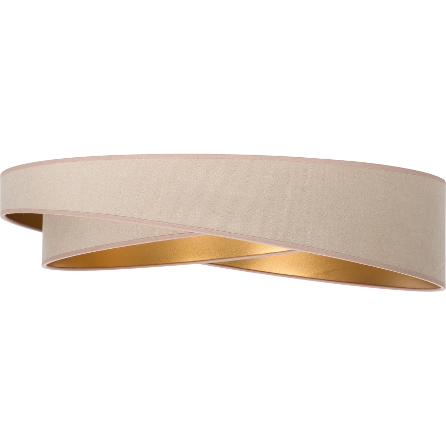 BRILAGI - Plafoniera LED dimmerabile VELVET TWIST LED/36W/230V 3000-6000K Ø 65 cm Wi-Fi Tuya Beacon beige/oro + telecomando