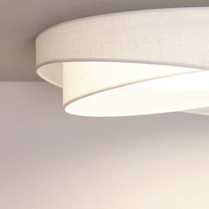 BRILAGI - Plafoniera LED dimmerabile VELVET TWIST LED/36W/230V 3000-6000K Ø 65 cm Wi-Fi Tuya Beacon bianco + telecomando