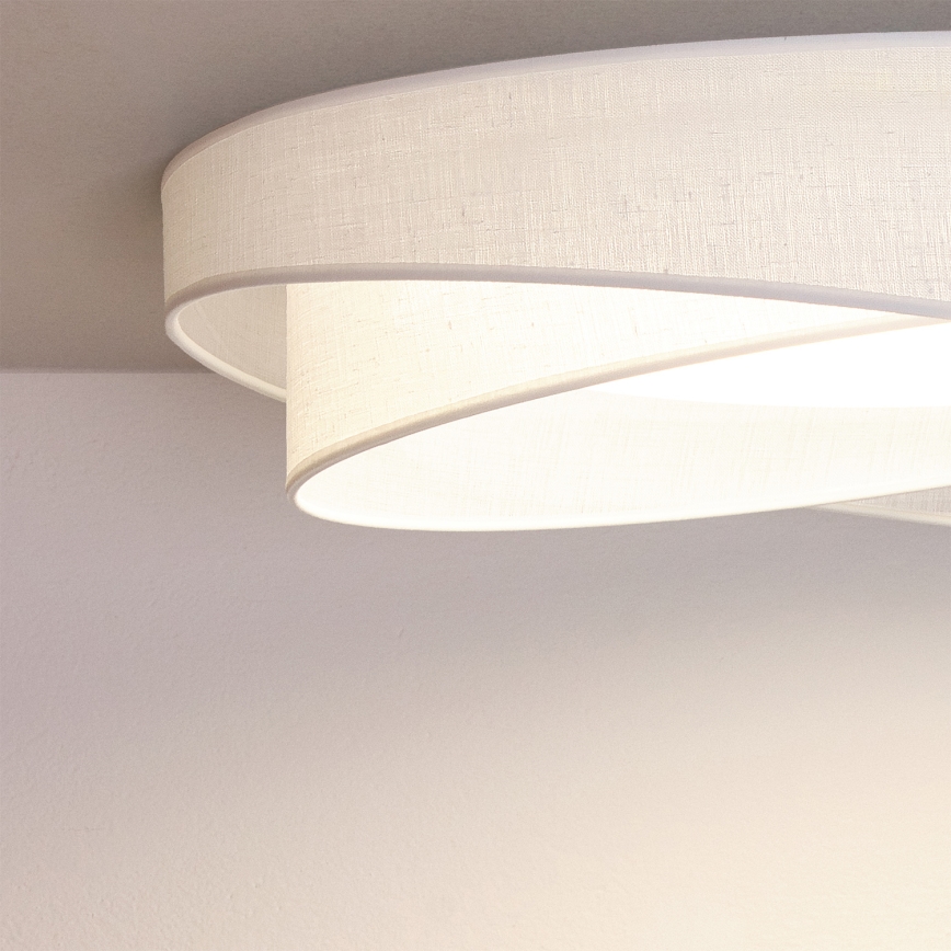 BRILAGI - Plafoniera LED dimmerabile VELVET TWIST LED/36W/230V 3000-6000K Ø 65 cm Wi-Fi Tuya Beacon bianco + telecomando