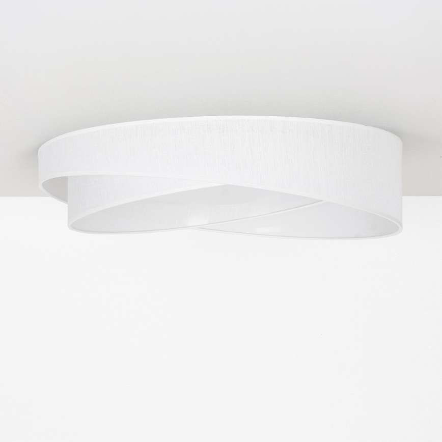 BRILAGI - Plafoniera LED dimmerabile VELVET TWIST LED/36W/230V 3000-6000K diam. 65 cm Wi-Fi Tuya Beacon bianca + telecomando