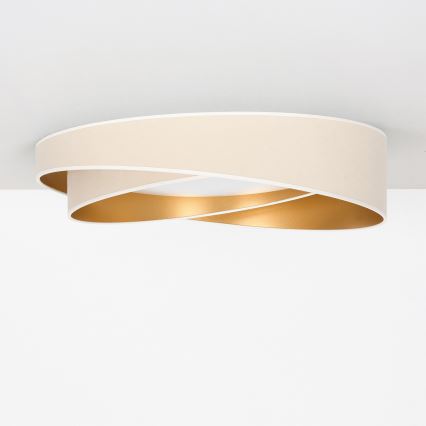 BRILAGI - Plafoniera dimmerabile a LED VELVET TWIST LED/36W/230V 3000-6000K Ø 65 cm Wi-Fi Tuya Beacon bianco/oro + telecomando