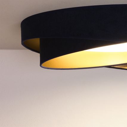 BRILAGI - Plafoniera dimmerabile a LED VELVET TWIST LED/36W/230V 3000-6000K Ø 65 cm Wi-Fi Tuya Beacon blu/oro + telecomando