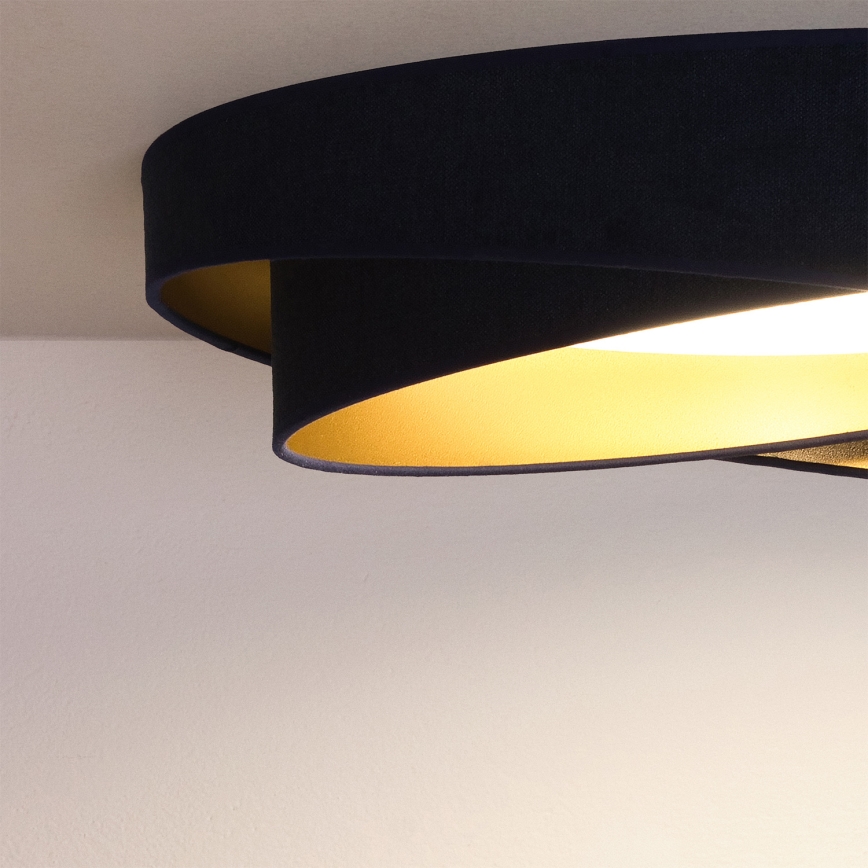 BRILAGI - Plafoniera dimmerabile a LED VELVET TWIST LED/36W/230V 3000-6000K Ø 65 cm Wi-Fi Tuya Beacon blu/oro + telecomando