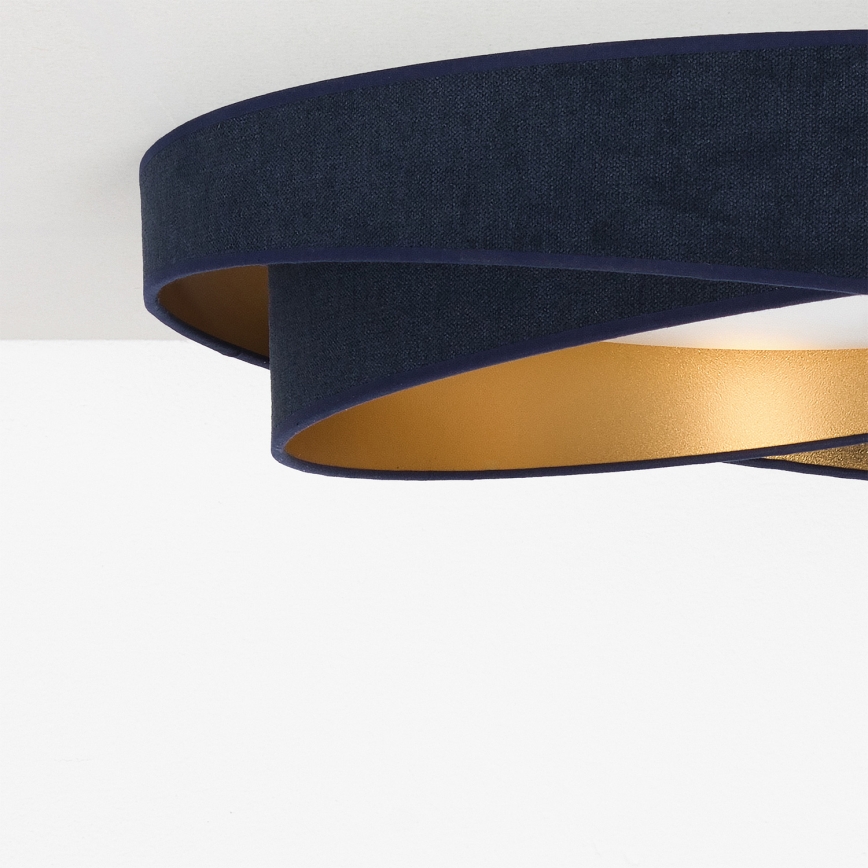 BRILAGI - Plafoniera dimmerabile a LED VELVET TWIST LED/36W/230V 3000-6000K Ø 65 cm Wi-Fi Tuya Beacon blu/oro + telecomando