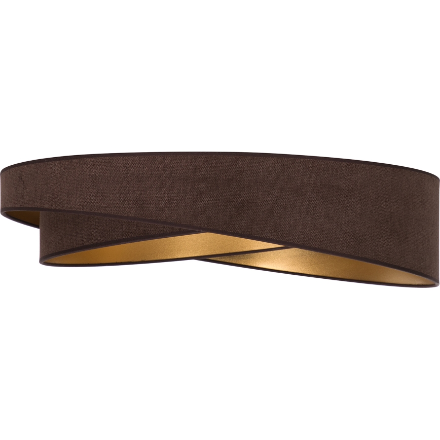 BRILAGI - Plafoniera dimmerabile a LED VELVET TWIST LED/36W/230V 3000-6000K Ø 65 cm Wi-Fi Tuya Beacon marrone/oro + telecomando