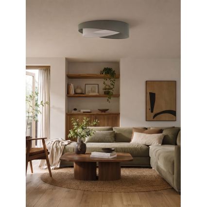 BRILAGI - Plafoniera LED dimmerabile VELVET TWIST LED/36W/230V 3000-6000K Ø 65 cm Wi-Fi Tuya Beacon verde/bianco + telecomando