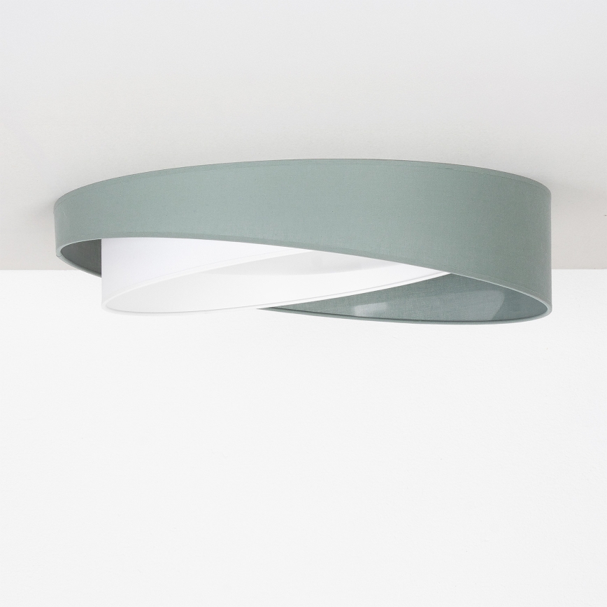 BRILAGI - Plafoniera LED dimmerabile VELVET TWIST LED/36W/230V 3000-6000K Ø 65 cm Wi-Fi Tuya Beacon verde/bianco + telecomando