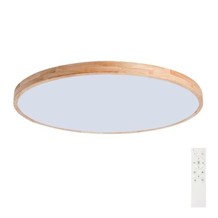 Brilagi - Plafoniera LED dimmerabile WOODLINE LED/128W/230V 3000-6000K rovere Ø 100 cm + telecomando