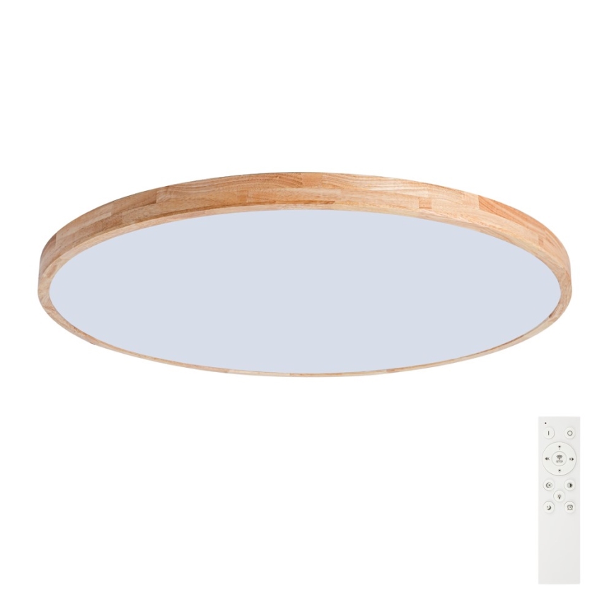 Brilagi - Plafoniera LED dimmerabile WOODLINE LED/128W/230V 3000-6000K rovere Ø 100 cm + telecomando