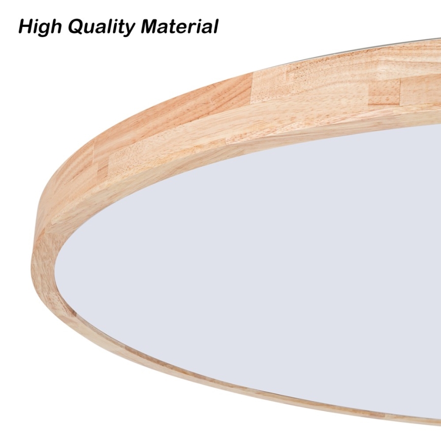Brilagi - Plafoniera LED dimmerabile WOODLINE LED/128W/230V 3000-6000K rovere Ø 100 cm + telecomando