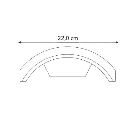 Brilagi - Lampada LED da esterno con sensore ARCELO LED/9W/230V 50 cm IP54