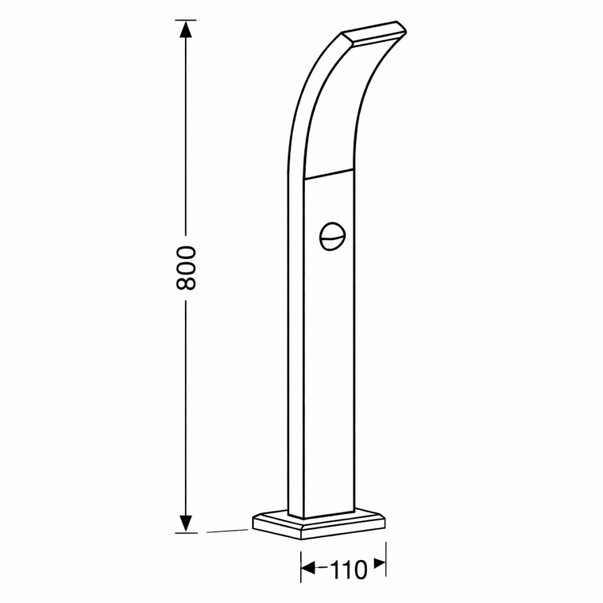 Brilagi - Lampada da esterno LED con sensore ARCELO LED/9W/230V 80 cm IP44