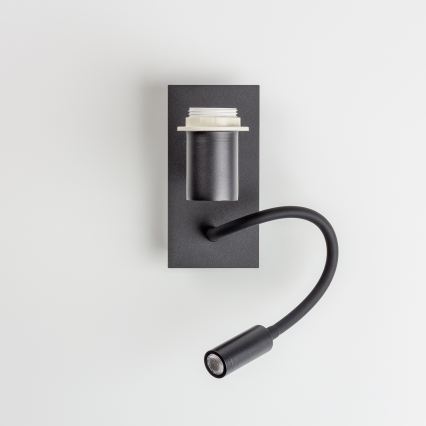 BRILAGI - LED Lampada da parete flessibile per bambini BOBO 1xE27/25W/230V + LED/3W nero/bianco/coniglietti
