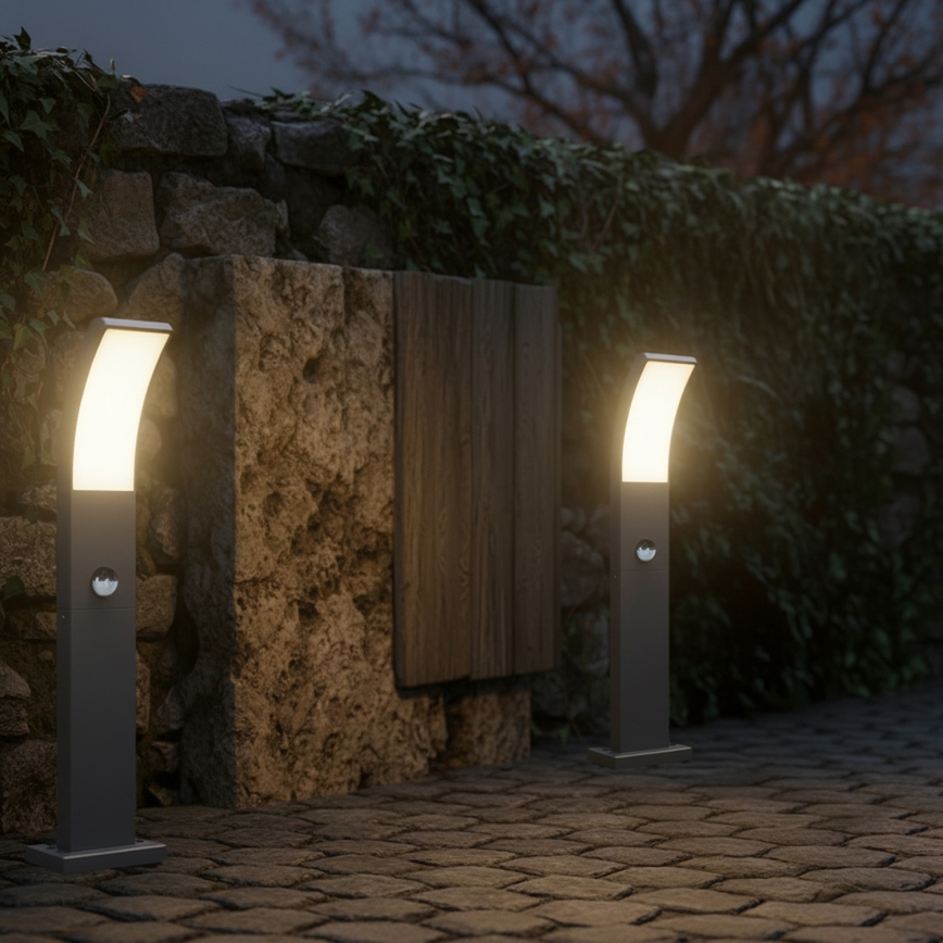 Brilagi - Lampada LED per esterni con sensore ARCELO LED/9W/230V 50 cm IP44