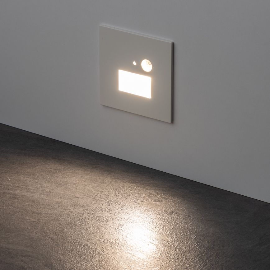 Brilagi - lampada LED per scale con sensore di movimento e crepuscolare JACK LED/1,5W/230V 3000/4000/6500K bianca