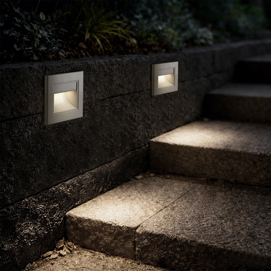 Brilagi - Lampada LED per scale STEP LIGHT LED/1,5W/230V IP44 bianca