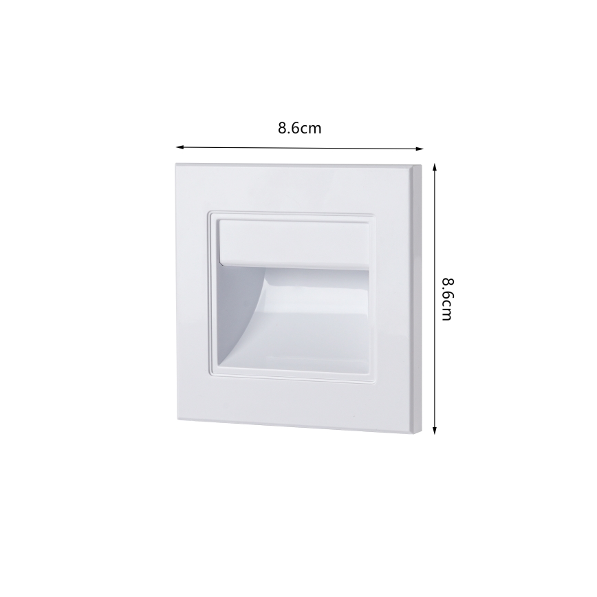 Brilagi - Lampada LED per scale STEP LIGHT LED/1,5W/230V IP44 bianca