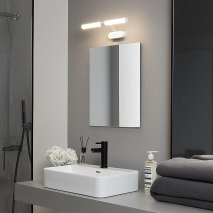 Brilagi - TUBEO Specchio da bagno con luce LED 2 in 1 6W/230V 40 cm IP44 Bianco