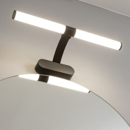 Brilagi - TUBEO Lampada LED 2 in 1 per specchio da bagno, 6 W/230 V, 40 cm, IP44, nero