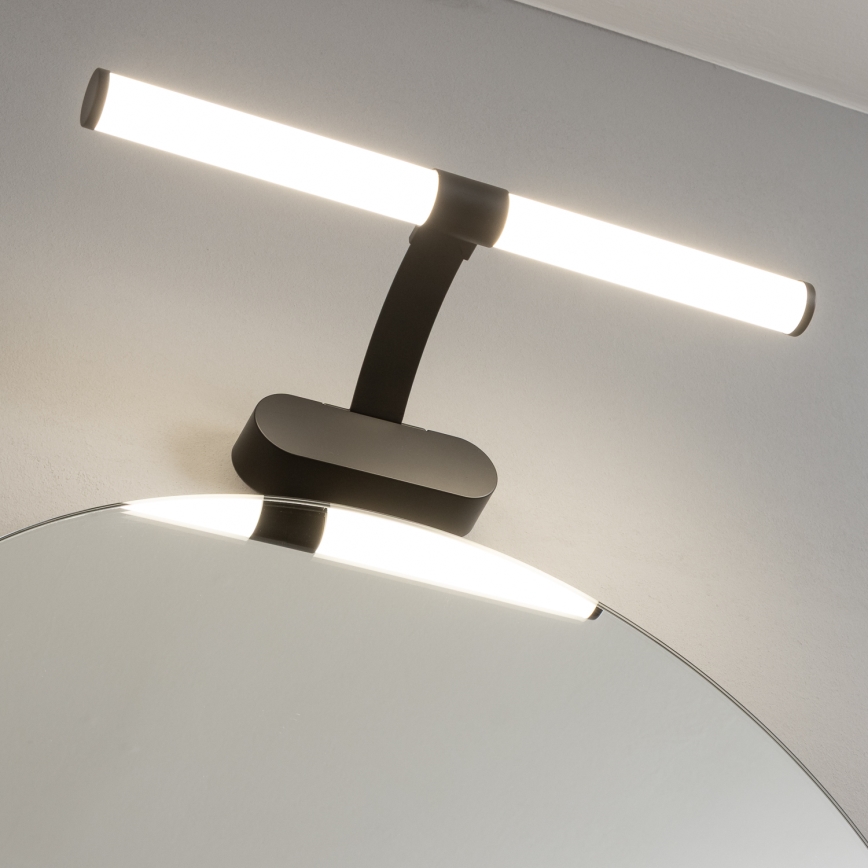 Brilagi - TUBEO Lampada LED 2 in 1 per specchio da bagno, 6 W/230 V, 40 cm, IP44, nero