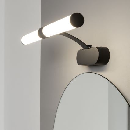 Brilagi - TUBEO Lampada LED 2 in 1 per specchio da bagno, 6 W/230 V, 40 cm, IP44, nero